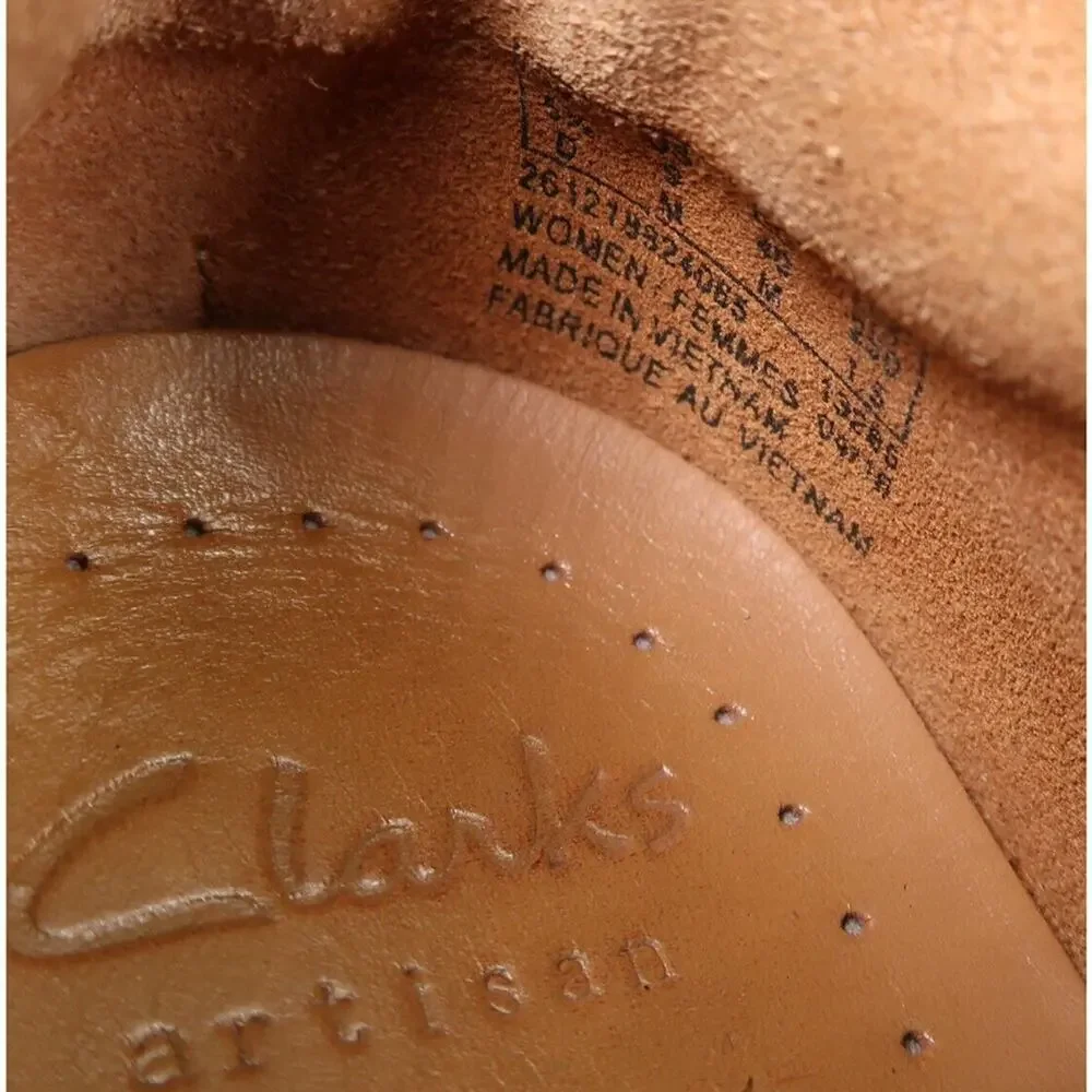 Clarks Shoes Womens 9 Slip On Casual Oxford Leather Comfort Unstructured Artisan